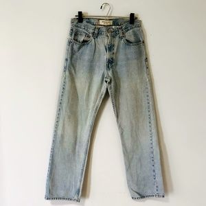 Vintage Levi's 505 Classic High Rise Light Wash Mom Jeans